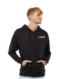 Custom Hoodie- Black - Front Pocket and Back Design