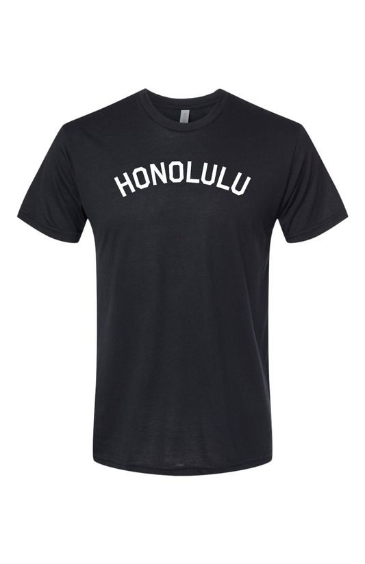 Honolulu City Black T-Shirt