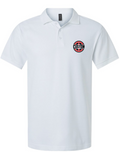 Custom Screen-printed Polo Shirt- White
