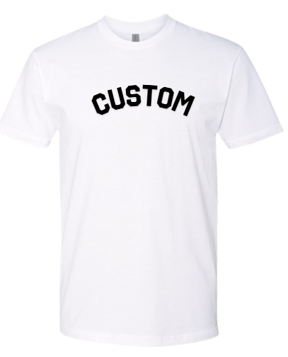 Custom White Cotton T-shirt